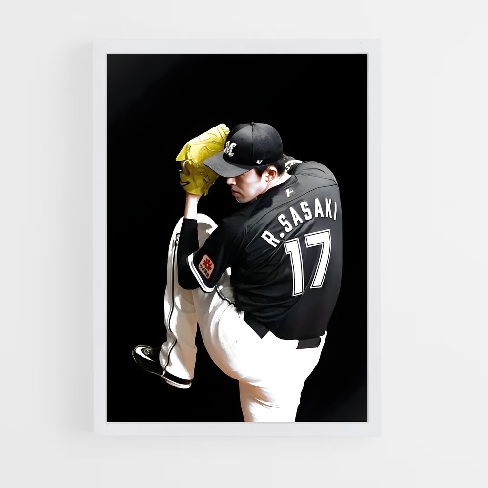 Poster Roki le Lanceur – affiche Baseball (vue 3)